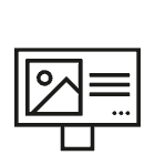 Icon für das Thema Gestaltung beziehungsweise Design von Webseiten und Apps.
