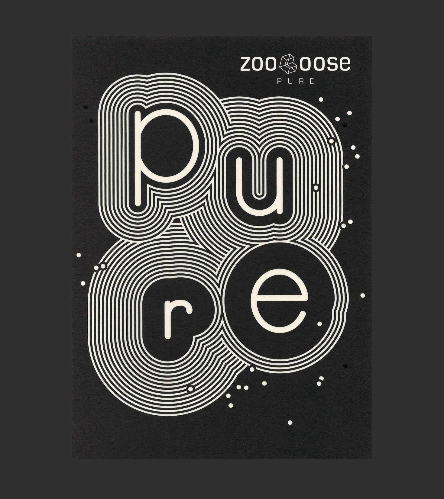 Postkartengestaltung für Zooloose Pure von Grafikdesign Cueni Basel.